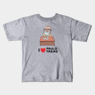 I Love Paulo Freire Kids T-Shirt